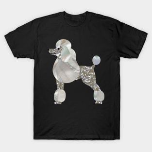 Luxury Pearl and Abalone Poodle T-Shirt